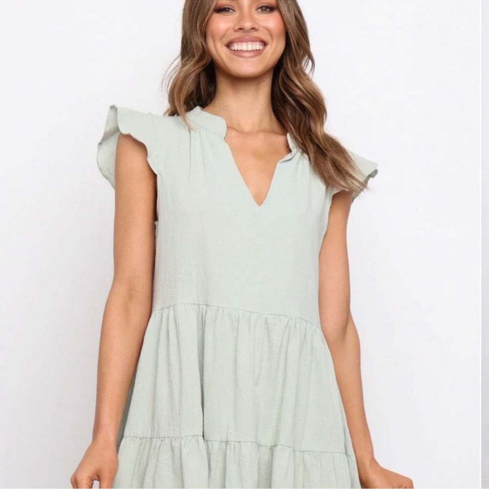 Ezria Dress - Sage (2) - Petal & Pup